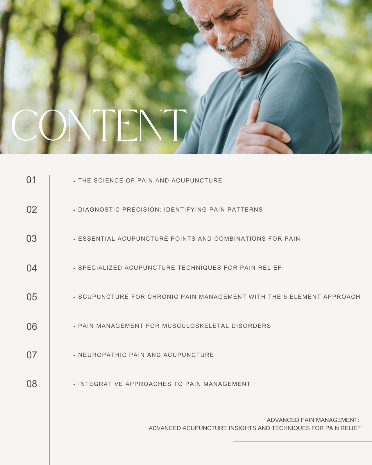 Advanced Pain Management: Advanced Acupuncture Insights and Techniques for Pain Relief - NCCAOM Approved Acupuncture Continuing Education, AOM General Hours, 12 PDA/CEU ACEU Masters continuing education florida california nccaom australia uk canada