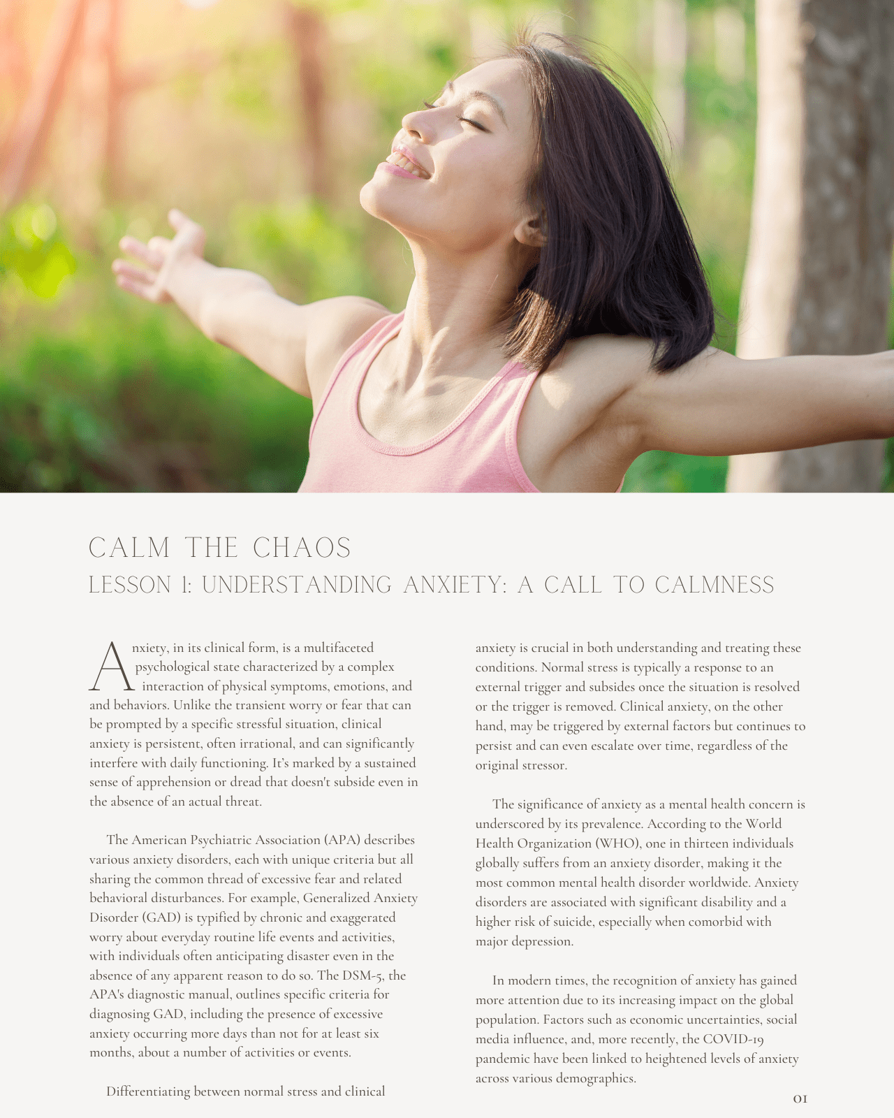 Calm The Chaos: The Acupuncture Approach to Anxiety - NCCAOM Continuing Education, AOM, 10 PDA ACEU Masters California Acupuncture Board NCCAOM Florida acupuncture continuing education CEU PDA