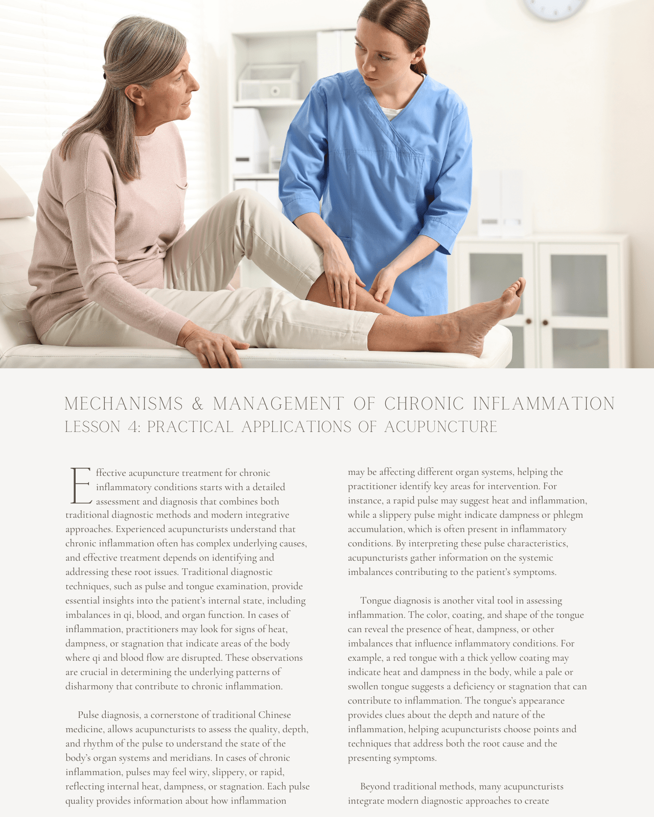 Acupuncture in Biomedicine: Mechanisms and Management of Chronic Inflammation - NCCAOM Approved Acupuncture Continuing Education, AOM & Biomedicine, 4 PDA/CEU ACEU Masters continuing education florida california nccaom australia uk canada