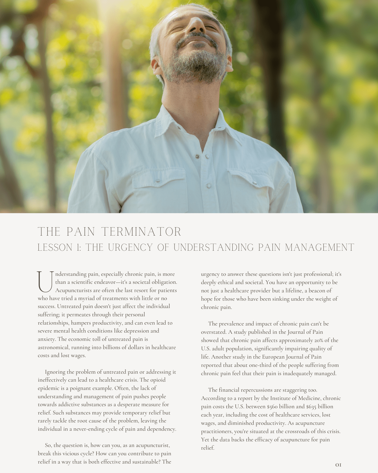 The Pain Terminator: Mastering Acupuncture for Relief - Florida Board of Acupuncture Continuing Education, 10 CEU ACEU Masters continuing education provider