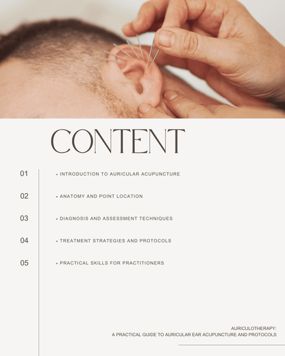 Auriculotherapy: A Practical Guide to Auricular Ear Acupuncture and Protocols - NCCAOM Continuing Education, AOM, 12 PDA ACEU Masters continuing education florida california nccaom australia uk canada