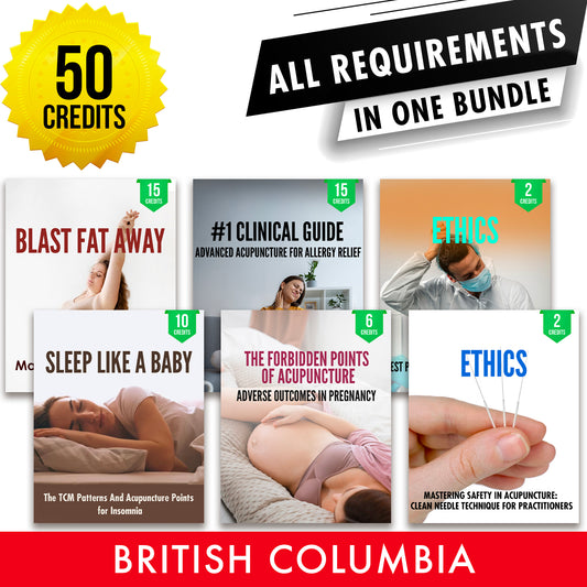 CTCMA of BC Bundle 2: Full Registration Renewal - All Required Continuing Education Credits in One Package, 50 Hours ACEU Masters continuing education florida california nccaom australia uk canada
