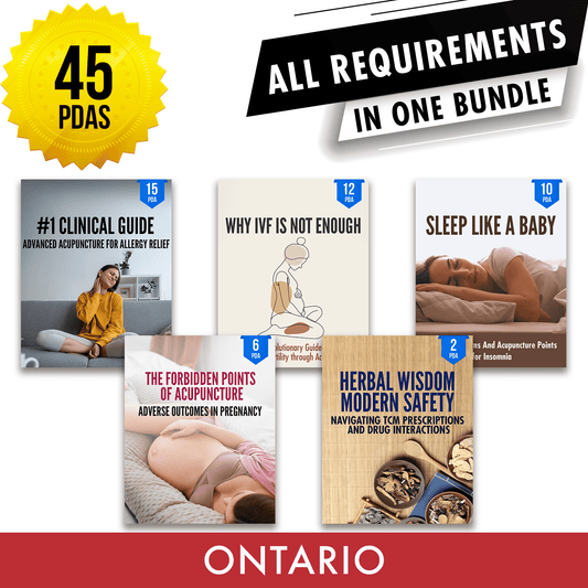 CTCMPAO Bundle 2: Full Registration Renewal - All Required Acupuncture Continuing Professional Development Activities in One Package, 45 PDA ACEU Masters continuing education florida california nccaom australia uk canada