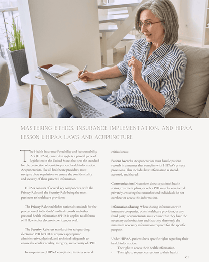 Mastering Ethics, Insurance Implementation, and HIPAA - Florida Board of Acupuncture Continuing Education, Laws and Rules, 2 CEU ACEU Masters continuing education provider