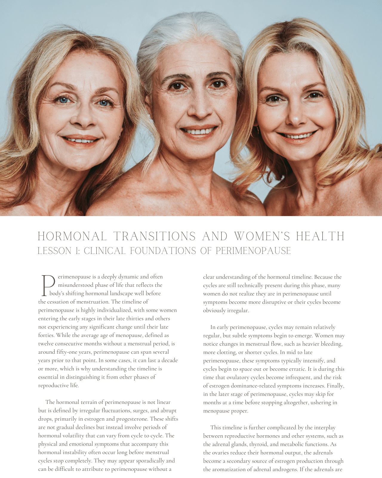 Hormonal Transitions and Women's Health: Regulating, Nourishing, and Balancing Change During Menopause - NCCAOM Approved Acupuncture Continuing Education, AOM General Hours, 15 PDA/CEU ACEU Masters continuing education florida california nccaom australia uk canada