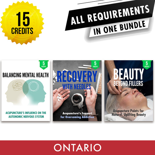 CTCMPAO Bundle 1: Full Registration Renewal - All Required Continuing Professional Development Activities in One Package, 15 PDA ACEU Masters continuing education florida california nccaom australia uk canada