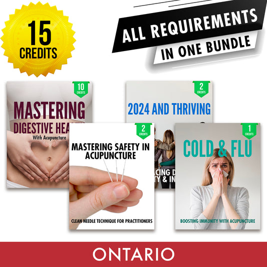CTCMPAO Bundle 2: Full Registration Renewal - All Required Continuing Professional Development Activities in One Package, 15 PDA ACEU Masters continuing education florida california nccaom australia uk canada