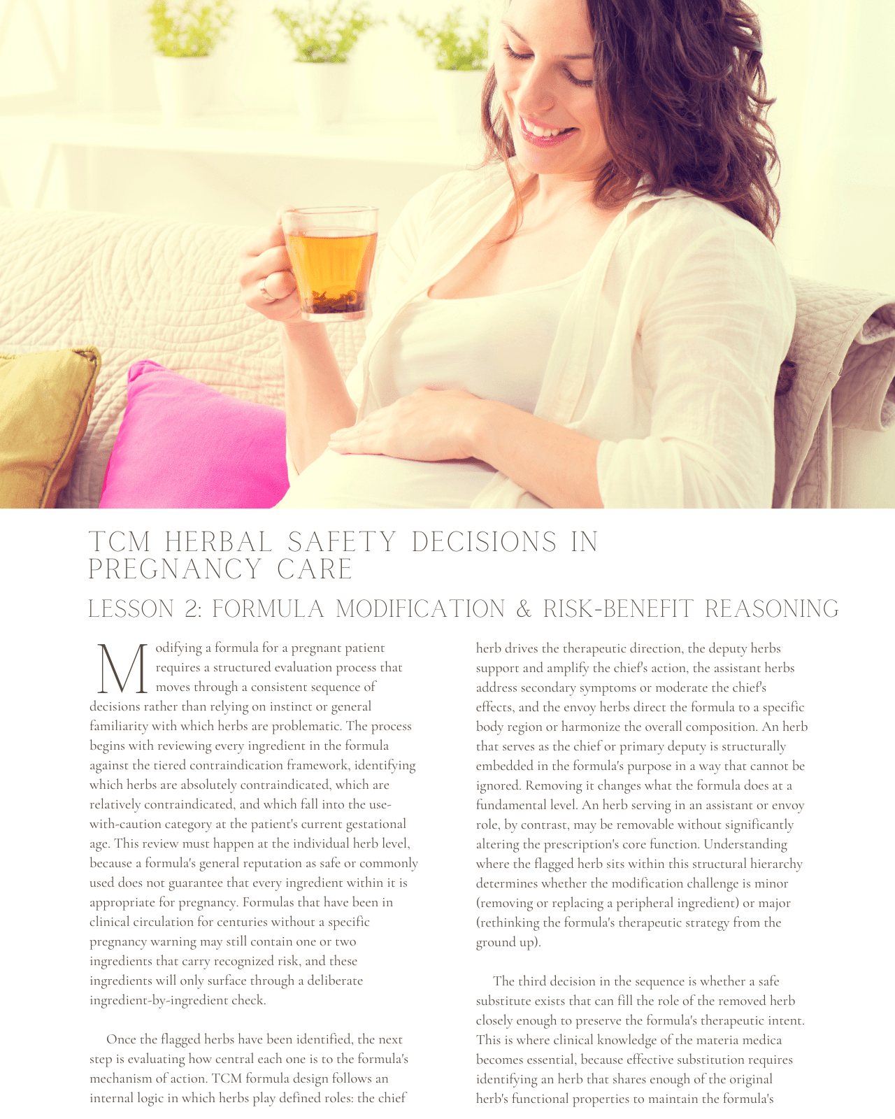 Prescribing for Two: TCM Herbal Safety Decisions in Pregnancy Care - NCCAOM Approved Acupuncture Continuing Education, Safety, 2 PDA/CEU ACEU Masters continuing education florida california nccaom australia uk canada