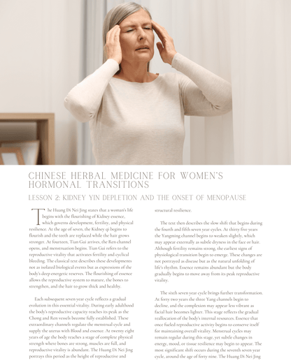 Seasons of Change: Chinese Herbal Medicine for Women’s Hormonal Transitions - NCCAOM Approved Acupuncture Continuing Education, AOM General Hours, Herbology, 6 PDA/CEU ACEU Masters continuing education florida california nccaom australia uk canada